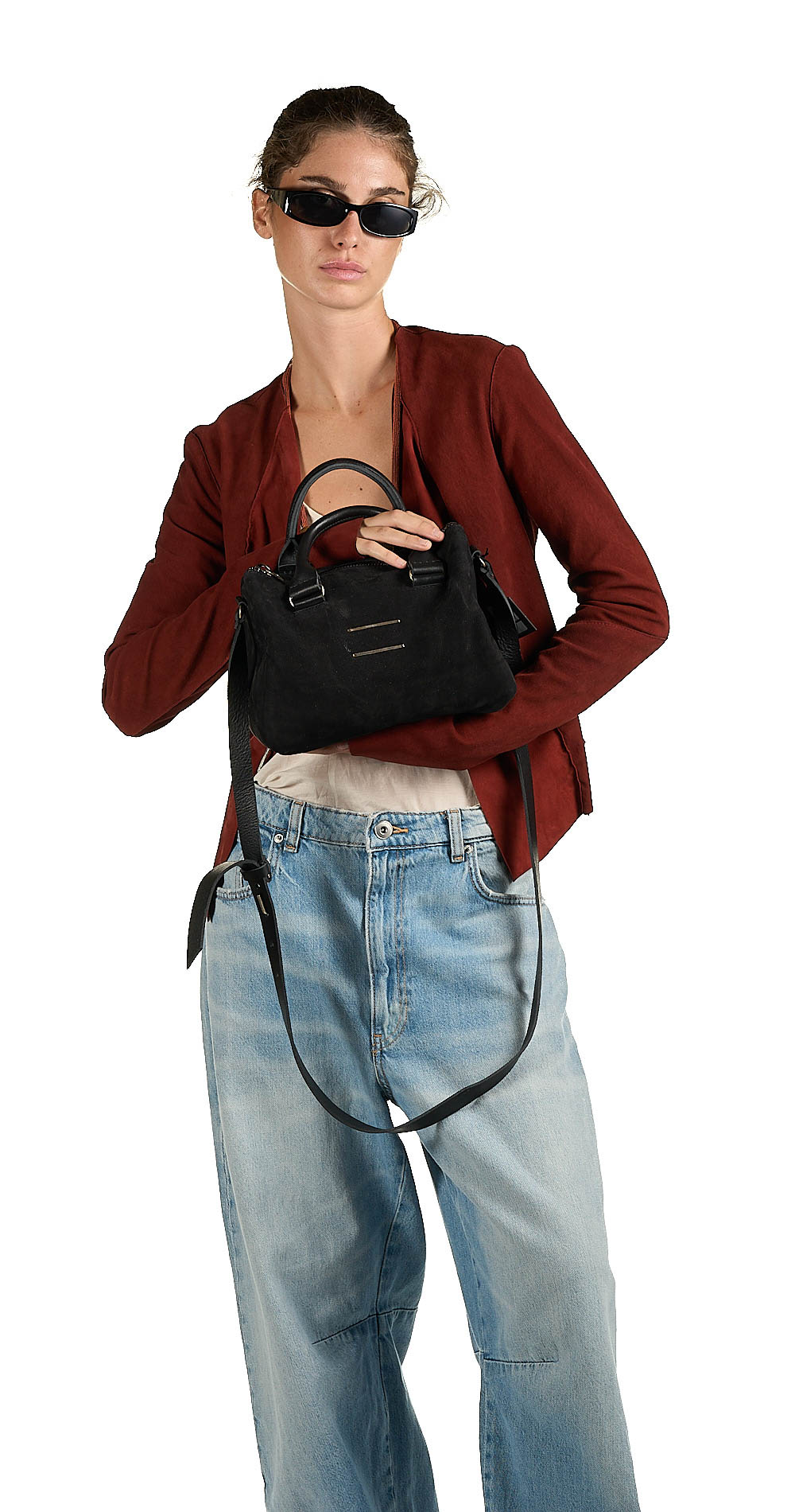 daniele basta leather and silver bags - WEARING